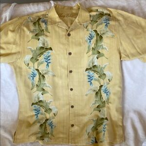 Tommy Bahama Yellow Floral Shirt